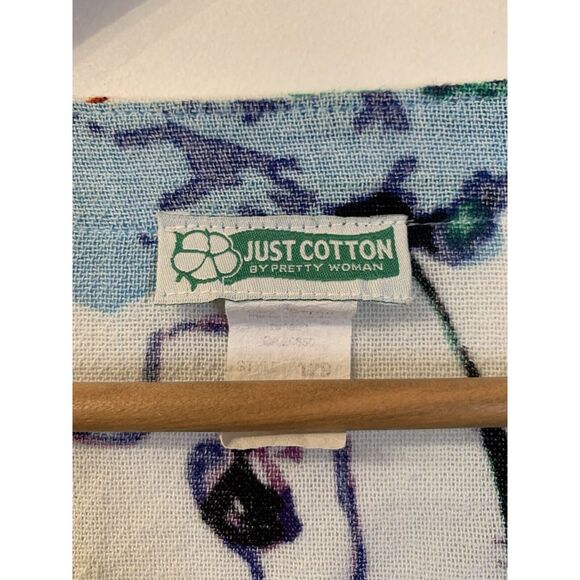 Vintage Women's Gauzy Tunic Shirt Blouse Floral Sheer XL Roll Sleeve Sheer Y2K - Picture 4 of 12